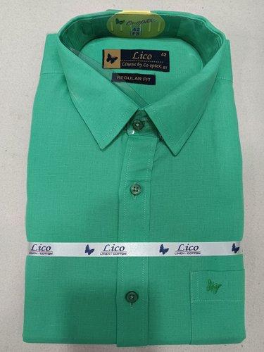 PL COTTONX LINEN DYED READYMADE SHIRT 42 FS